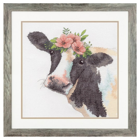 Dimensions&#xAE; Sweet Cow Counted Cross Stitch Kit